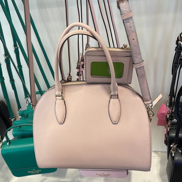 Kate Spade Reiley Large Dome Satchel & Cameron Small L-Zip Bifold Wallet - Picture 8 of 16